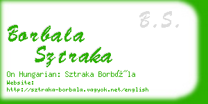 borbala sztraka business card